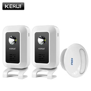 KERUI M7 무선 환영 모션 센서 보안 알람 32 노래 초인종 차임 스마트 홈 LED 야간 조명 도어 창 매장 상점