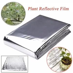 1pc 실버 210x130cm 식물 재배 텐트룸 정원 온실 농업 및 홍보용 고반사 폴리에스테르 필름