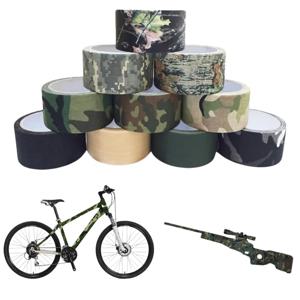 5M/10M 다기능 카모 테이프 자체 접착 위장 사냥 페인트 볼 Airsoft 소총 방수 미끄럼 방지 스텔스 테이프