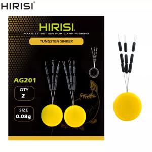 히리시 AG301 텅스텐 훅링크 싱커 밸런싱 웨이트 (잉어 초드 리그, 헬리콥터 리그, 헤어 리그 낚시 태클 액세서리)
