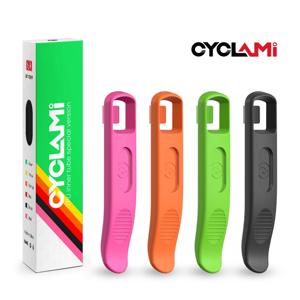 CYCLAMI 로드 바이크 MTB 자전거 타이어 프라이 바, 모든 크기의 타이어용, 매우 단단하고 재사용 가능한 초경량 휠 수리 도구, 2 개