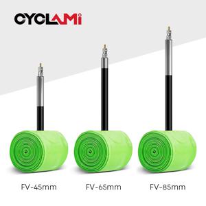 CYCLAMI TPU 소재 초경량 자전거 내부 튜브 700C 18 32 도로 MTB 자전거 타이어 45 65mm 길이 프랑스어 밸브 타이어 수리 도구