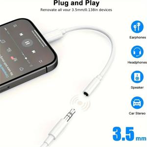 USB C-3.5mm 헤드폰 잭 어댑터 삼성 갤럭시 화웨이 샤오미 아이패드 프로 아이폰 원플러스 폰 이어폰용 Aux 오디오 케이블