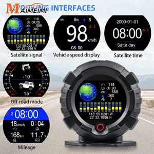 X95 GPS HUD 자동차 헤드 업 디스플레이 4x4 오프로드 경사계 경사 각도 속도 위성 타이밍 자동차 액세서리 다기능 측정기