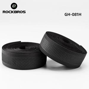 ROCKBROS 자전거 통기성 핸들 바 테이프, 자전거 바 미끄럼 방지 테이프, EVA 진동 방지 랩 테이프, 사이클링 핸들 바 액세서리