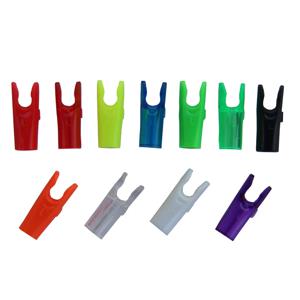 50개 화살촉 노크스 사이즈 L 및 사이즈 S (내경 6.2mm, 내경 4.2mm 카본 화살대용) 양궁 액세서리 DIY