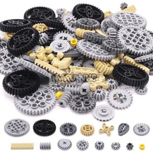 MARUMINE 120PCS MOC 기술 빌딩 블록 기어 랙 기계 벽돌 부품 자동차 Robat 액세서리 32498 46372 32072 4716