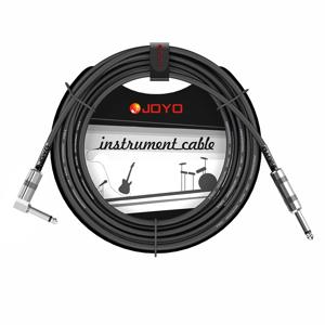 JOYO CM-12 기타 케이블 노이즈 감소 6.35mm 오디오 악기 베이스 기타 앰프 케이블 1/4 인치 직각 커넥터 포함