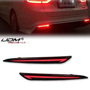 포드 Mondeo 퓨전 LED 후면 범퍼 반사판 조명 브레이크 경고 동적 회전 신호 램프 12V 2013-2022 용 2pcs