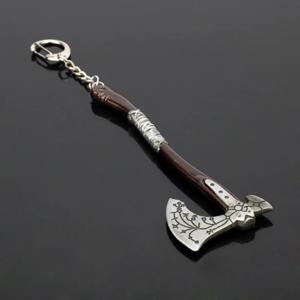 전쟁의 신 키 체인 11cm Leviathan Axe Ice Kratos 금속 펜던트 열쇠 고리 Chaveiro 열쇠 고리 Llaveros 게임 쥬얼리 액세서리