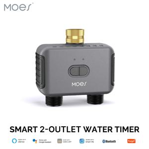 MOES Bluetooth 스마트 양방향 워터 밸브, 정원 스프링클러, 프로그래밍 가능 타이머, 필터, 비 지연, 자동 관개 제어
