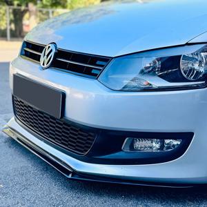 폭스 바겐 폴로 MK5 6R 6C TDI TSI 2009-2018 자동차 앞 범퍼 립 스포일러 캡 앞 립 가드 보호대 커버 Bodykit Tuning 2pcs