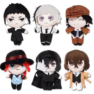 20cm Bungou Stray Dogs 봉제 인형 다자이 오사무 나카하라 츠야 에도가와 람포 고골 도스토옙스키 애니메이션 코스프레 장난감 베개 키즈 선물