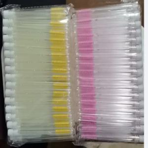 50pcs 일회용 속눈썹 브러쉬 연장용 속눈썹 브러쉬튜브 속눈썹 재사용 가능 마스카라 완드 눈썹 브러쉬 어플리케이터