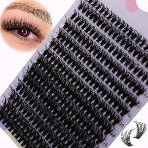 280Pcs 30D 9-16mm 믹스 D 컬 클러스터 속눈썹 개별 속눈썹 속눈썹 확장 클러스터 속눈썹 소프트