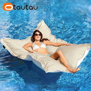 OTAUTAU 직사각형 수영장 플로팅 콩 가방 Pouf 커버 필러 없음 방수 비치 베개 주머니 소파 침대 Chaise Lounge DD034