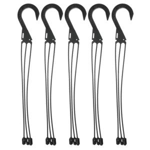 바구니에 대 한 5pcs 흰색 후크 화분 옷걸이 내구성 식물 선반 정원 액세서리 플라스틱 화분 후크 야외 가구