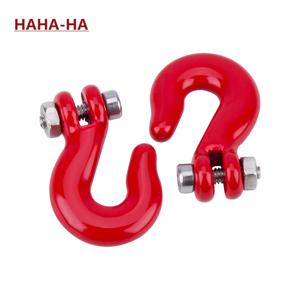 스케일 액세서리 금속 윈치 후크 트레일러 후크 로프 1/10 RC 자동차 SCX10 TRX4 D90 TF2 CC01 YK Tamiya LCG 섀시