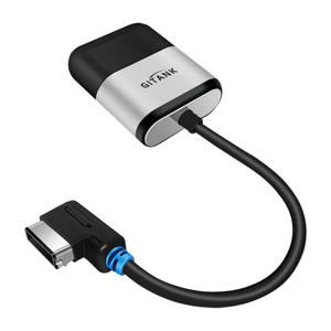 GITANK 블루투스 5.0 차량용 어댑터(AptX HD 포함) 아우디 MMI 3G AMI 음악 인터페이스 아우디 심포니 콘서트 메르세데스 미디어 인터페이스