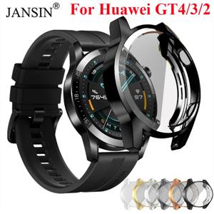화웨이 시계 GT4 GT3 GT2 용 TPU 케이스 화웨이 GT 3 46mm GT 4 46mm 41mm 올라운드 스크린 프로텍터 커버 범퍼 케이스