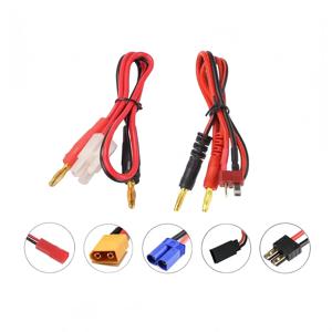 15B6AC 충전기 밸런스드 충전 케이블 4mm 바나나 헤드 - XT60 T 플러그 XT90 EC JST 듀폰 플러그 어댑터 케이블 항공 모델 케이블
