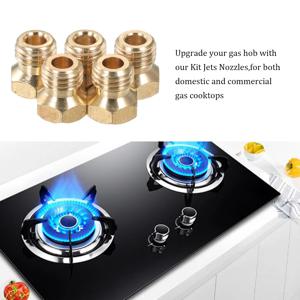 가스 호브 LPG 제트 노즐 키트, 범용 부품, 모든 제조사 및 모델에 적합, 캐롤 부탄 G31 키트 제트 노즐, 5 개