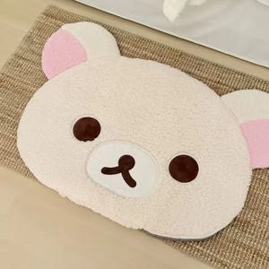 만화 리락쿠마 플러시 러그 귀여운 코릴락쿠마 곰 카펫 침실 의자 침대 옆 라운지 바닥 매트 욕실 도어매트 홈 데코