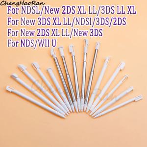 NDSL NDS Lite NDSi NDS Wii U 2DS 3DS 플라스틱 스타일러스 용 새로운 3DS XL LL/2DS LL XL 용 3 Pcs 흰색 금속 조절 스타일러스