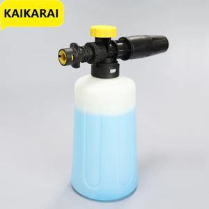 Karcher K2 K3 K4 K5 K6 K7 용 750ML 스노우 폼 랜스 조정 가능한 분무기 노즐이있는 자동차 압력 와셔 비누 폼 생성기