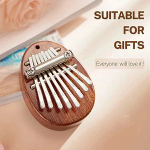 8 키 미니 나무 Kalimba 고품질 절묘한 손가락 엄지 피아노 Marimba 뮤지컬 좋은 액세서리 펜던트 선물