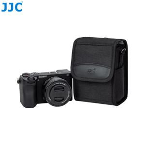 JJC 여행용 카메라 케이스 파우치 가방 (소니 A6700 A6000 A6100 A6400 A7CII, 캐논 EOS M M5 M10 M50, 니콘 Z30, 후지 X-E5 용 스트랩 포함)