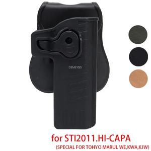STI 2011 Hi-Capa 시리즈 Tokyo Marui WE KWA KJW 오른손용 전술 총 홀스터