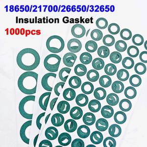 1000pcs 18650/21700/26650/32650 절연 가스켓 보리 종이 배터리 팩 셀 절연 접착제 패치 전극 절연 패드