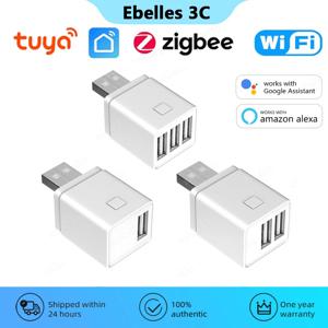 Tuya WiFi/Zigbee 스마트 USB 어댑터 플러그 1/2/3 Gang Smart Life APP 타이밍 DIY ON/OFF 컨트롤러는 Alexa Google 홈과 함께 작동합니다.