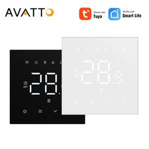 AVATTO Tuya WiFi 스마트 온도 조절기 가스 보일러 용 바닥 난방 시스템 Alexa Google 홈으로 전기 난방 작업