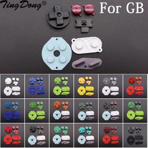 Gameboy Classic GB 키패드 용 멀티 컬러 버튼 GBO DMG 용 DIY Gameboy A B 버튼 및 고무 전도성 D 패드 버튼