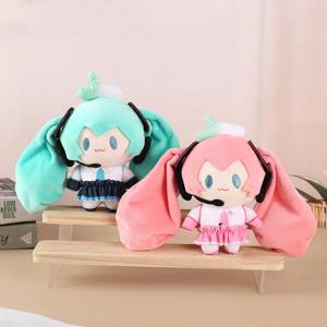Kawaii 소녀 플러시 펜던트 열쇠 고리 그린 핑크 여성 어린이 배낭 가방 교수형 인형 펜던트 선물