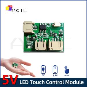 새로운 충전식 LED 터치 스위치 모듈 PCB 5V 2A 저전압 단일/이중 색상 라이트 보드 컨트롤러(충전/배터리 포트 포함)