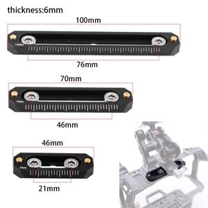 미니 NATO 레일 카메라 안티 오프 퀵 릴리스 NATO 레일 두께 6mm 길이 48 78mm FX3/FX30 카메라 NATO 핸들 카메라 케이지