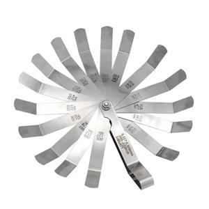 16 블레이드 0.127 ~ 1MM 필러 게이지 엔진 밸브 조정용 미터법 갭 필러 게이지 측정 도구 필러 게이지 밸브 심