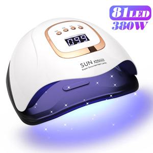 SUN X25MAX 81LED UV 램프, 손톱 건조용, 빠른 경화, 모든 젤 네일 광택제, 전문 강력한 자외선 건조기, 매니큐어 살롱