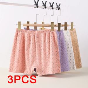 3PCS 여성 복서 속옷 어머니 팬티 꽃 안전 바지 란제리 통기성 여성 코튼 플러스 사이즈 여성 팬티 Intimates