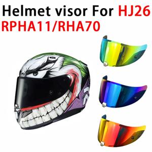 HJC HJ26 Rpha 70 St용 Rpha11 바이저 방진 방풍 UV 차단 선스크린 쉴드 전기 도금 오토바이 헬멧 액세서리