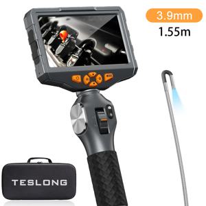 TESLONG TD500 3.9MM 렌즈 관절형 내시경 1080P 5인치 IPS 스크린 양방향 360 °   WIFI 기능이 있는 조향 내시경 카메라