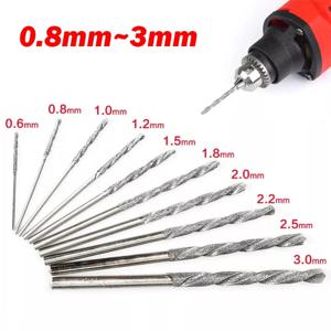 다이아몬드 코팅 트위스트 드릴 비트 0.8mm 1mm 1.2mm 1.5mm 1.8mm 2mm 2.5mm 3mm 유리 보석 옥 스트레이트 생크
