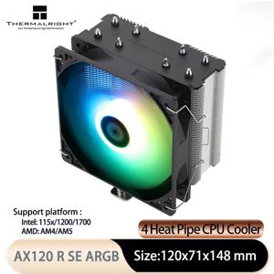 Thermalright Assassin X 120 세련된 SE ARGB 4x6mm 히트 파이프 타워 CPU 공냉식 라디에이터, 120mm PWM 팬, LGA1700/AM5 지원