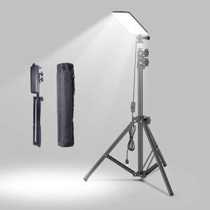 1680 루멘 휴대용 LED 작업 조명(조절 가능 스탠드 포함) USB 5V 캠핑 랜턴으로 구동되는 삼각대 야외 조명