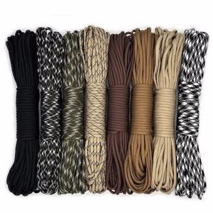 550 Paracord 7 가닥 4mm 군사 전술 낙하산 코드 캠핑 액세서리 야외 생존 DIY 팔찌 로프