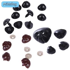 DIY 10Pcs 5/12/20MM 개 코 부드러운 액세서리 플러그 동물 플라스틱 맞춤형 코 크로 셰 뜨개질 장난감 인형 공급 봉제 인형 만들기