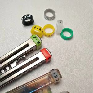 커피 머신 노즐용 실리콘 고무 장식 밴드, 주방용품 손잡이, DIY 도구, 나비 모양 칼날 손잡이